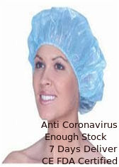 China Saneamento alto da cor azul fácil principal descartável longa de Consumbles do hospital do ajuste da tampa do cabelo fornecedor