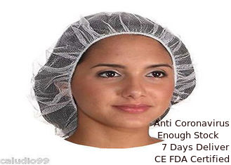 China Cor branca dada forma redonda 19&quot; 21&quot; 22&quot; da tampa principal cirúrgica de nylon macia vário tamanho fornecedor