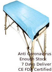 China Estática de pouco peso do rolo descartável impermeável da tampa de cama anti para a clínica do hospital fornecedor