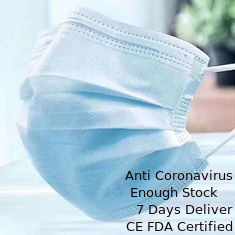 China Proteção descartável não tecida da máscara protetora 3-Ply do azul para a indústria/hotel fornecedor