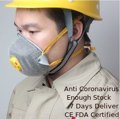 China Máscara do silicone do respirador da poeira de N95 FFP2 baixa resistência expiratória da anti com válvula fornecedor