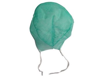 Bouffant descartáveis da tela de Spunbond esfregam a força de alta elasticidade dos tampões 61x14 Cm fornecedor