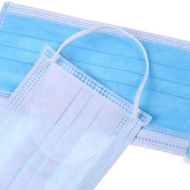 Proteção descartável não tecida da máscara protetora 3-Ply do azul para a indústria/hotel fornecedor