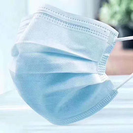 Proteção descartável não tecida da máscara protetora 3-Ply do azul para a indústria/hotel fornecedor