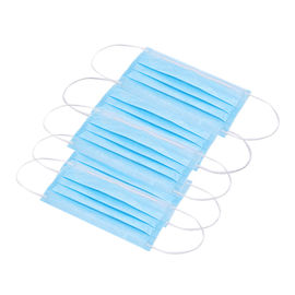 Máscaras do procedimento de Earloop, máscara protetora do isolamento de Dispsoable para a sala da beleza fornecedor