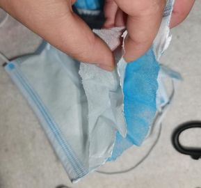 Peso descartável alto 20 x 22 X 25g da máscara protetora de Breathability para ambientes da higiene fornecedor